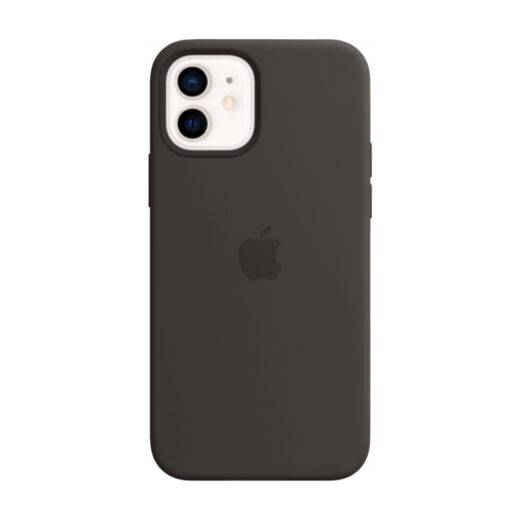 apple case silicone iphone 12 mini magsafe black