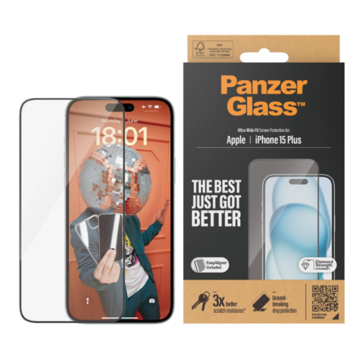 PanzerGlass iPhone 15 Plus ekraanikaitse EasyAligner