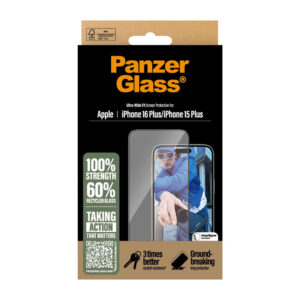 PanzerGlass iPhone 16 Plus / 15 Plus Screen Protector